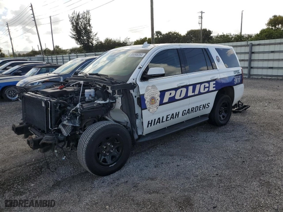 2019 Chevrolet Tahoe Commercial with VIN 1GNLCDEC4KR286262, listed as a Copart auction lot 80098354 with 36,983 mi miles and Non Repairable. Bid and sale history available at carsss.com. Image 1.