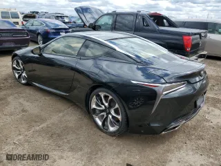 2018 Lexus LC with VIN JTHHP5AY7JA005268, listed as a Copart auction lot 52507585 with 17,572 mi miles and Salvage Title. Bid and sale history available at carsss.com. Image 2.