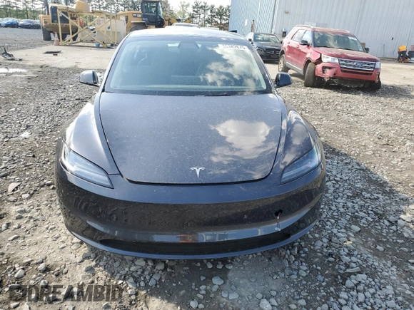 2025 Tesla Model 3 Long Range with VIN 5YJ3E1EA1SF904045, listed as a Copart auction lot 55382675 with 6,270 mi miles and Salvage title. Bid and sale history available at DreamBid. Image 5.