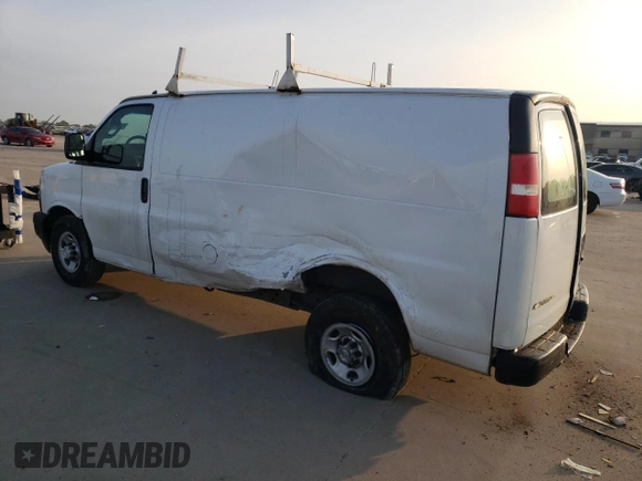 2018 Chevrolet Express Cargo Van with VIN 1GCWGAFG2J1202902, listed as a Copart auction lot 51270965 with 0 mi miles and Salvage Title. Bid and sale history available at carsss.com. Image 2.