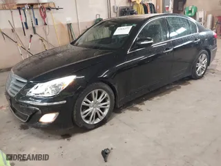 2013 Hyundai Genesis 3.8L with VIN KMHGC4DDXDU240967, listed as a IAAI auction lot 41826352 with 194,389 mi miles. Bid and sale history available at carsss.com. Image 17.