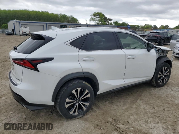 2020 Lexus NX 300 F Sport with VIN JTJSARDZ2L5017275, listed as a Copart auction lot 52340195 with 49,882 mi miles and Salvage title. Bid and sale history available at DreamBid. Image 3.