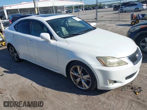 2009 Lexus IS 250 with VIN JTHBK262495093692, listed as a IAAI auction lot 41779640 with 195,379 mi miles. Bid and sale history available at carsss.com. Image 1.