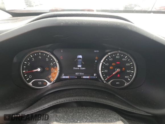 2016 Jeep Renegade Trailhawk with VIN ZACCJBCTXGPC79747, listed as a Copart auction lot 59578285 with 60,718 mi miles and Salvage title. Bid and sale history available at DreamBid. Image 9.