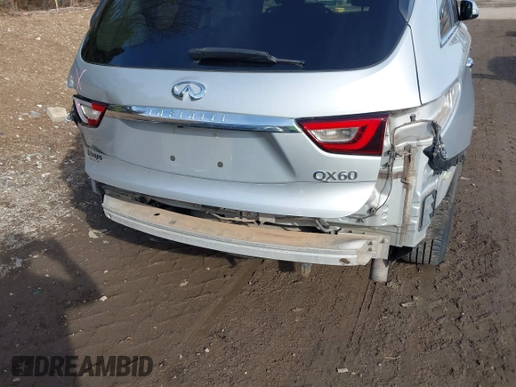 2017 Infiniti QX60 with VIN 5N1DL0MN6HC516190, listed as a IAAI auction lot 41502843 with 150,000 mi miles and . Bid and sale history available at DreamBid. Image 6.