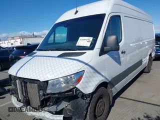 2023 Mercedes-Benz Sprinter Cargo with VIN W1Y4NCHY2PT151425, listed as a IAAI auction lot 41889490 with 27,563 mi miles. Bid and sale history available at carsss.com. Image 12.