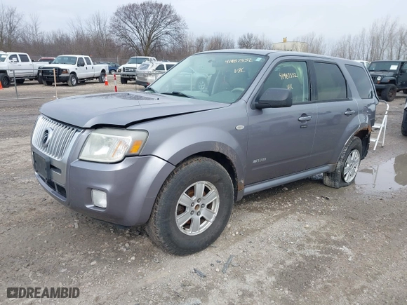 2008 Mercury Mariner with VIN 4M2CU91118KJ13477, listed as a IAAI auction lot 41987552 with 130,238 mi miles. Bid and sale history available at carsss.com. Image 2.