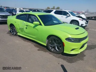 2019 Dodge Charger GT with VIN 2C3CDXHG3KH658748, listed as a IAAI auction lot 41878028 with 114,193 mi miles. Bid and sale history available at carsss.com. Image 1.