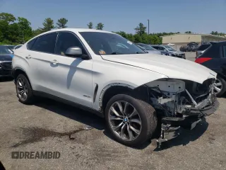 2017 BMW X6 xDrive35i with VIN 5UXKU2C31H0X46966, listed as a Copart auction lot 54452813 with 87,234 mi miles. Bid and sale history available at carsss.com. Image 4.