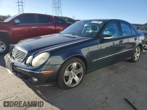 2003 Mercedes-Benz E-Class 3.2L with VIN WDBUF65J23A323385, listed as a Copart auction lot 49213635 with 160,298 mi miles and Salvage Title. Bid and sale history available at carsss.com. Image 1.