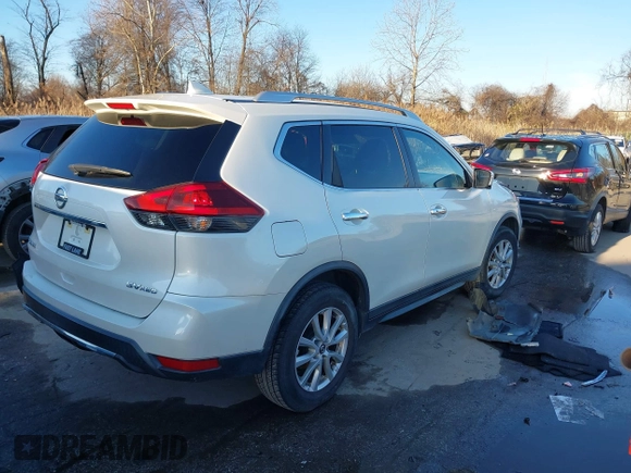2018 Nissan Rogue SV with VIN KNMAT2MV0JP537053, listed as a IAAI auction lot 41128221 with 109,976 mi miles. Bid and sale history available at carsss.com. Image 4.