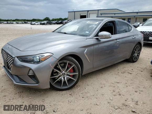2020 Genesis G70 3.3T z VIN KMTG34LE2LU063944, wystawiony jako Copart lot #53938665 z przebiegiem 50 187 mil mil oraz Czysty tytuł • Clean title. Historia ofert i sprzedaży dostępna na DreamBid. Obrazek 1.