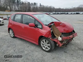 2009 Honda Fit Sport with VIN JHMGE88439S004369, listed as a Copart auction lot 48160115 with 190,132 mi miles and Salvage Title. Bid and sale history available at carsss.com. Image 4.