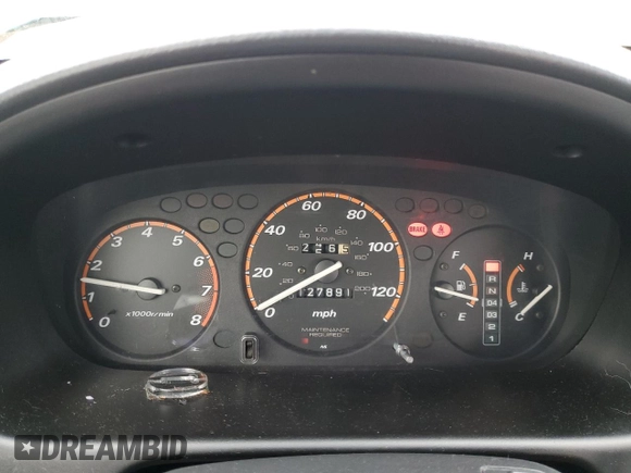 1998 Honda CR-V EX with VIN JHLRD1868WC047491, listed as a Copart auction lot 44461915 with 127,891 mi miles and Clean Title. Bid and sale history available at carsss.com. Image 9.