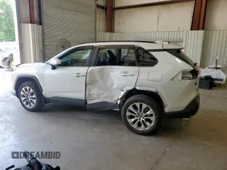 2025 Toyota RAV4 XLE Premium with VIN 2T3C1RFV9SW367432, listed as a Copart auction lot 59307585 with 7,570 mi miles and Salvage title. Bid and sale history available at DreamBid. Image 2.
