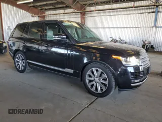2015 Land Rover Range Rover HSE with VIN SALGS2VF9FA230844, listed as a Copart auction lot 64792135 with 90,012 mi miles and Salvage title. Bid and sale history available at DreamBid. Image 4.