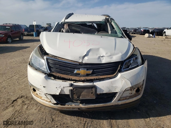 2015 Chevrolet Traverse LS with VIN 1GNKRFKD4FJ244052, listed as a Copart auction lot 51437555 with 0 mi miles and Salvage Title. Bid and sale history available at carsss.com. Image 5.