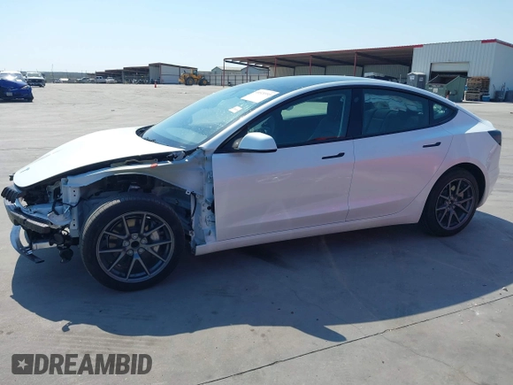2023 Tesla Model 3 with VIN 5YJ3E1EA9PF585632, listed as a IAAI auction lot 40520993 with 7,775 mi miles and . Bid and sale history available at DreamBid. Image 15.
