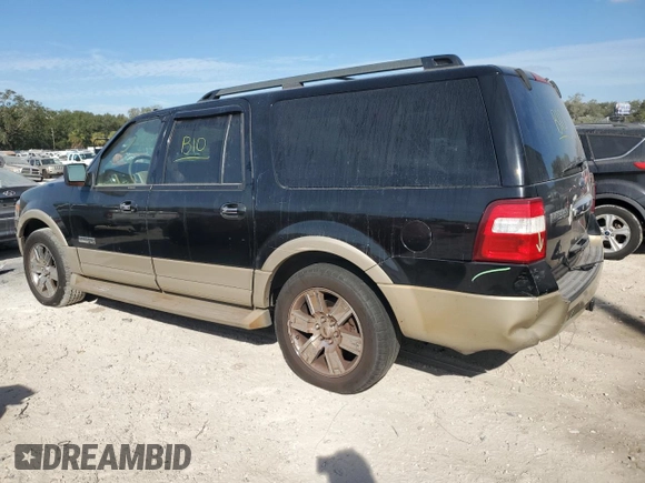 2007 Ford Expedition Max Eddie Bauer with VIN 1FMFK18577LA18641, listed as a Copart auction lot 83966204 with 285,859 mi miles and Salvage Title. Bid and sale history available at DreamBid. Image 2.