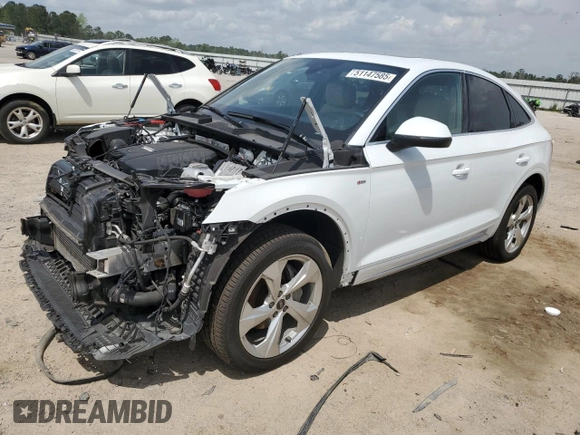 2021 Audi Q5 Sportback Premium Plus z VIN WA15AAFY6M2137390, wystawiony jako Copart lot #51147585 z przebiegiem 43 711 mil mil oraz Czysty tytuł • Clean title. Historia ofert i sprzedaży dostępna na DreamBid. Obrazek 1.