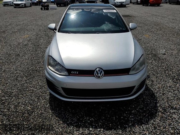 2016 Volkswagen Golf GTI SE with VIN 3VW5T7AU1GM008572, listed as a Copart auction lot 74086374 with 0 mi miles and Salvage Title. Bid and sale history available at carsss.com. Image 5.