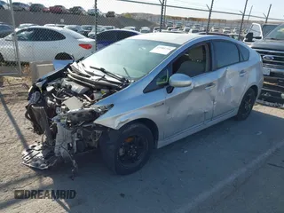 2012 Toyota Prius One with VIN JTDKN3DU3C1511936, listed as a IAAI auction lot 41981716 with 204,044 mi miles. Bid and sale history available at carsss.com. Image 2.