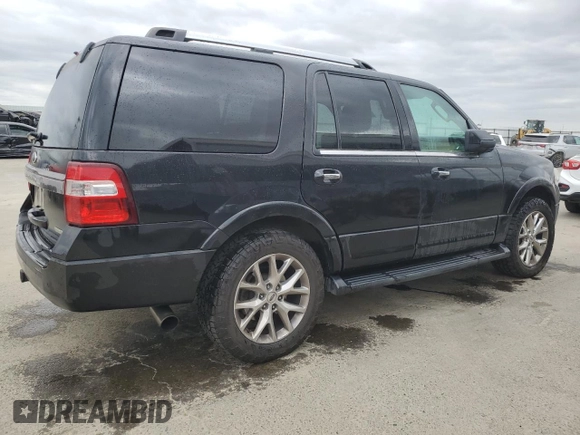2015 Ford Expedition Limited with VIN 1FMJU1KT1FEF07616, listed as a Copart auction lot 54782435 with 110,542 mi miles and Clean title. Bid and sale history available at DreamBid. Image 3.
