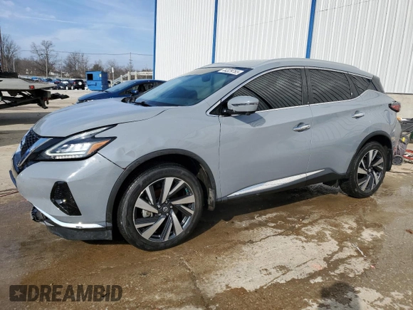2022 Nissan Murano SL z VIN 5N1AZ2CS8NC109309, wystawiony jako Copart lot #44329765 z przebiegiem 22 069 mil mil oraz Szkoda całkowita • Salvage title. Historia ofert i sprzedaży dostępna na DreamBid. Obrazek 1.