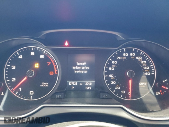 2013 Audi allroad A4 Premium Plus z VIN WA1UFAFL3DA107187, wystawiony jako Copart lot #53933875 z przebiegiem 137 538 mil mil oraz Szkody całkowita. Historia ofert i sprzedaży dostępna na DreamBid. Obrazek 9.
