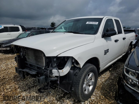 2022 Ram 1500 Tradesman with VIN 1C6RR7FG7NS199531, listed as a Copart auction lot 58174725 with 55,730 mi miles and Salvage title. Bid and sale history available at DreamBid. Image 1.