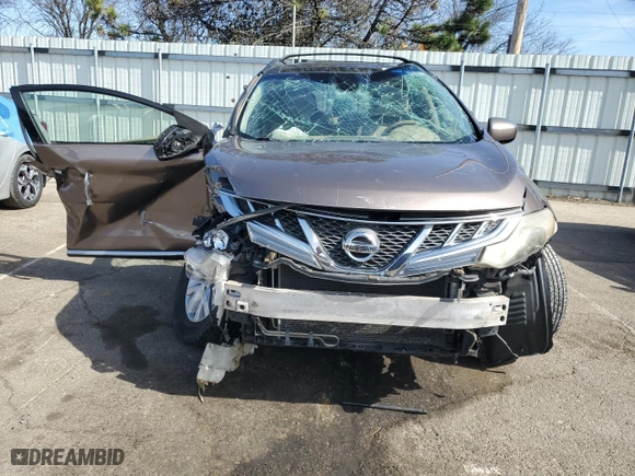 2012 Nissan Murano LE with VIN JN8AZ1MW5CW206418, listed as a Copart auction lot 49522865 with 0 mi miles and Salvage Title. Bid and sale history available at carsss.com. Image 5.