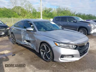 2019 Honda Accord Sport with VIN 1HGCV1F3XKA043815, listed as a IAAI auction lot 41997607 with 91,001 mi miles and . Bid and sale history available at carsss.com. Image 1.