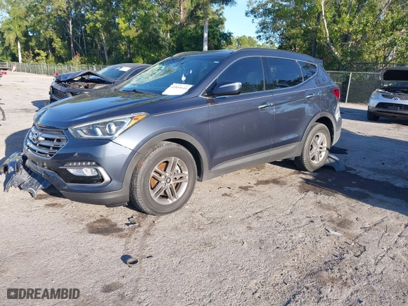2017 Hyundai Santa Fe Sport 2.4L with VIN 5NMZU3LB8HH015643, listed as a IAAI auction lot 41855144 with 85,059 mi miles. Bid and sale history available at carsss.com. Image 17.