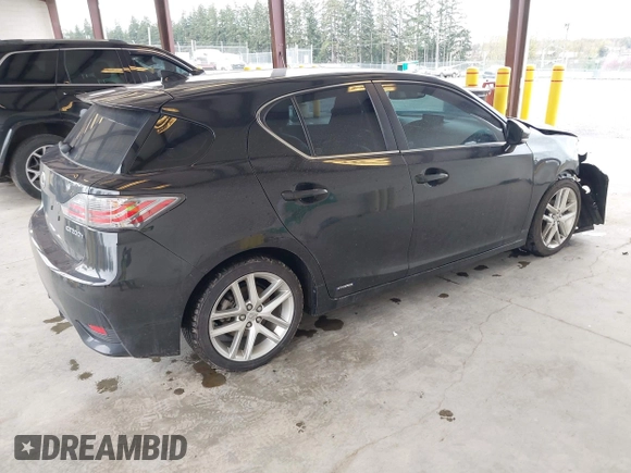 2017 Lexus CT with VIN JTHKD5BH8H2290497, listed as a IAAI auction lot 41934687 with 44,496 mi miles. Bid and sale history available at carsss.com. Image 4.