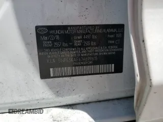 2018 Hyundai Sonata SEL with VIN 5NPE34AF6JH699615, listed as a Copart auction lot 53495005 with 68,730 mi miles and Salvage Title. Bid and sale history available at DreamBid. Image 12.