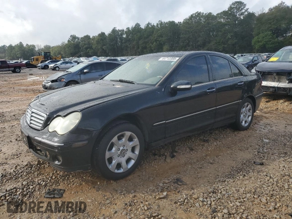 2005 Mercedes-Benz C 240 with VIN WDBRF61J85F585140, listed as a Copart auction lot 44713385 with 210,852 mi miles and Salvage Title. Bid and sale history available at DreamBid. Image 1.