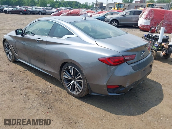 2020 Infiniti Q60 Luxe with VIN JN1EV7EKXLM340458, listed as a IAAI auction lot 42450765 with 64,048 mi miles and . Bid and sale history available at DreamBid. Image 3.
