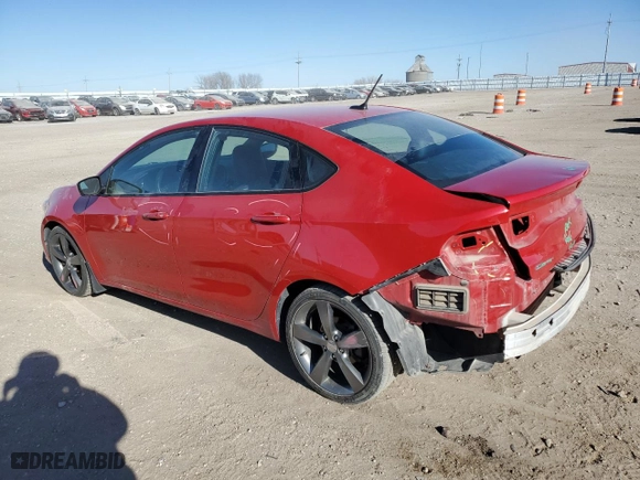 2016 Dodge Dart GT with VIN 1C3CDFEB2GD682546, listed as a Copart auction lot 42247435 with 73,888 mi miles and Salvage Title. Bid and sale history available at carsss.com. Image 2.