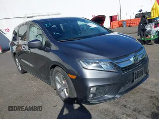 2019 Honda Odyssey EX-L z VIN 5FNRL6H7XKB048418, wystawiony jako IAAI lot #41674175 z przebiegiem 112 391 mil mil oraz . Historia ofert i sprzedaży dostępna na DreamBid. Obrazek 1.