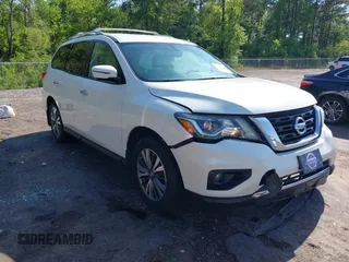 2017 Nissan Pathfinder S with VIN 5N1DR2MN1HC694910, listed as a IAAI auction lot 41978827 with 95,703 mi miles and . Bid and sale history available at DreamBid. Image 1.