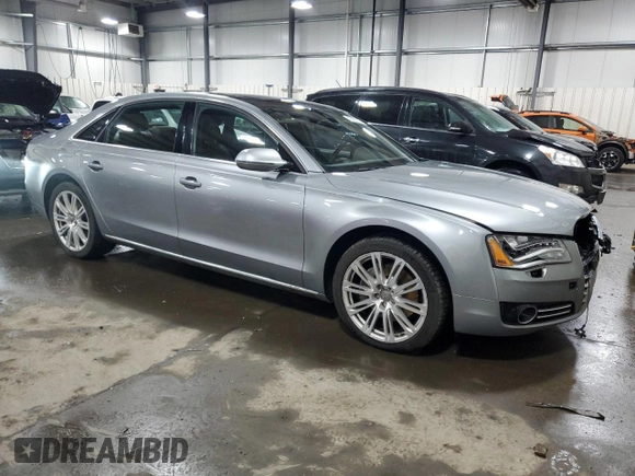 2014 Audi A8 3.0T z VIN WAURGAFD7EN005416, wystawiony jako Copart lot #42625745 z przebiegiem 141 244 mil mil oraz Szkoda całkowita • Salvage title. Historia ofert i sprzedaży dostępna na DreamBid. Obrazek 4.