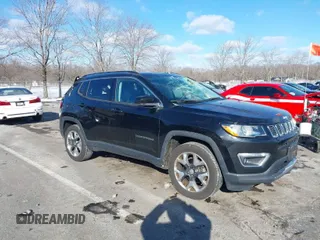 2018 Jeep Compass Limited with VIN 3C4NJDCB9JT245729, listed as a IAAI auction lot 41274769 with 75,167 mi miles. Bid and sale history available at carsss.com. Image 1.