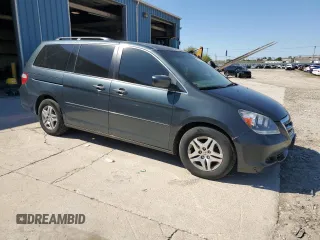 2005 Honda Odyssey EX z VIN 5FNRL38455B400474, wystawiony jako Copart lot #55845445 z przebiegiem Nie podano mil oraz Czysty tytuł • Clean title. Historia ofert i sprzedaży dostępna na DreamBid. Obrazek 4.