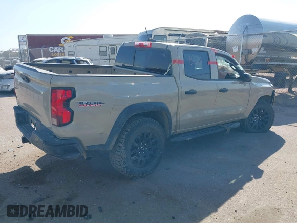 2023 Chevrolet Colorado 4WD Trail Boss with VIN 1GCPTEEK8P1203736, listed as a IAAI auction lot 40365480 with 15,968 mi miles. Bid and sale history available at carsss.com. Image 4.