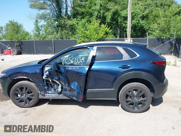 2024 Mazda CX-30 S Select Sport with VIN 3MVDMBBM7RM698178, listed as a IAAI auction lot 42561338 with 25,112 mi miles and . Bid and sale history available at DreamBid. Image 14.
