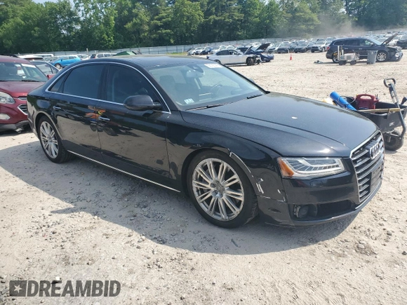 2015 Audi A8 4.0T with VIN WAU32AFD3FN032098, listed as a Copart auction lot 58788445 with 112,804 mi miles and Clean title. Bid and sale history available at DreamBid. Image 4.