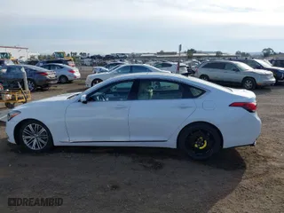 2018 Genesis G80 3.8L with VIN KMHGN4JE9JU216176, listed as a IAAI auction lot 40976135 with 50,530 mi miles. Bid and sale history available at carsss.com. Image 15.