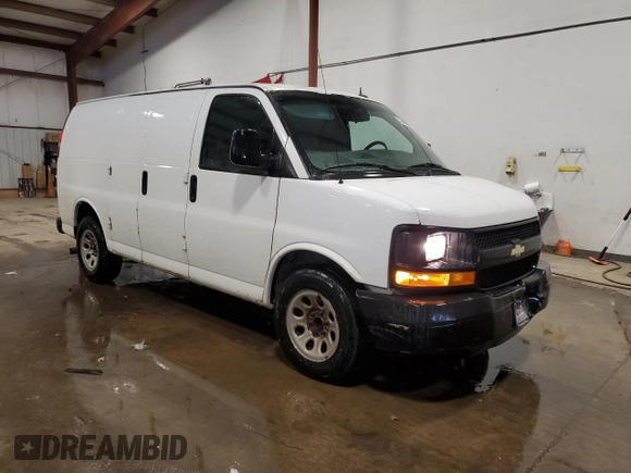 2013 Chevrolet Express Cargo Van with VIN 1GCSGAFX0D1163942, listed as a Copart auction lot 89159175 with 224,307 mi miles and Clean Title. Bid and sale history available at carsss.com. Image 4.