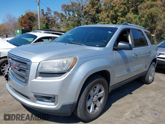 2013 GMC Acadia SLE with VIN 1GKKRNED1DJ157161, listed as a IAAI auction lot 41883907 with 156,020 mi miles. Bid and sale history available at carsss.com. Image 2.