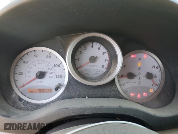 2005 Toyota RAV4 with VIN JTEGD20VX50051888, listed as a Copart auction lot 55041525 with 183,639 mi miles and Clean Title. Bid and sale history available at DreamBid. Image 9.